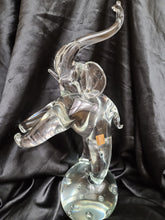 Load image into Gallery viewer, Vintage Zanetti Murano Glass Elephant Sculpture16&quot; high10.9 lbs Good condition, no cracks or chips
