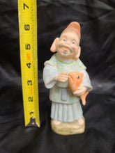 Load image into Gallery viewer, Vintage Asian Fisherman Figurine Good condition no chips or cracks Size 6.5&quot;Made in Japan
