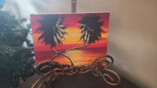 Load image into Gallery viewer, Carribean Art Painting on Canvas 11x8
