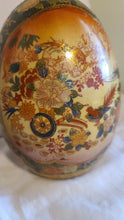 Load image into Gallery viewer, Vintage Satsuma Chinese Egg 9&quot; Tall
