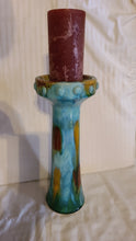 Load image into Gallery viewer, Ceramic Candlestick Sculpture 14 Inches
