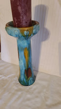 Charger l&#39;image dans la galerie, Ceramic Candlestick Sculpture 14 Inches

