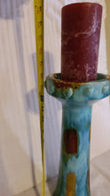 Cargar imagen en el visor de la galería, Ceramic Candlestick Sculpture 14 Inches
