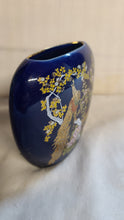 将图片加载到图库查看器，Asahi Flower Bud Vase Blue Vintage
