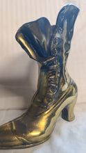 Cargar imagen en el visor de la galería, Brass Boot Flower Vase Vintage Home Decor
