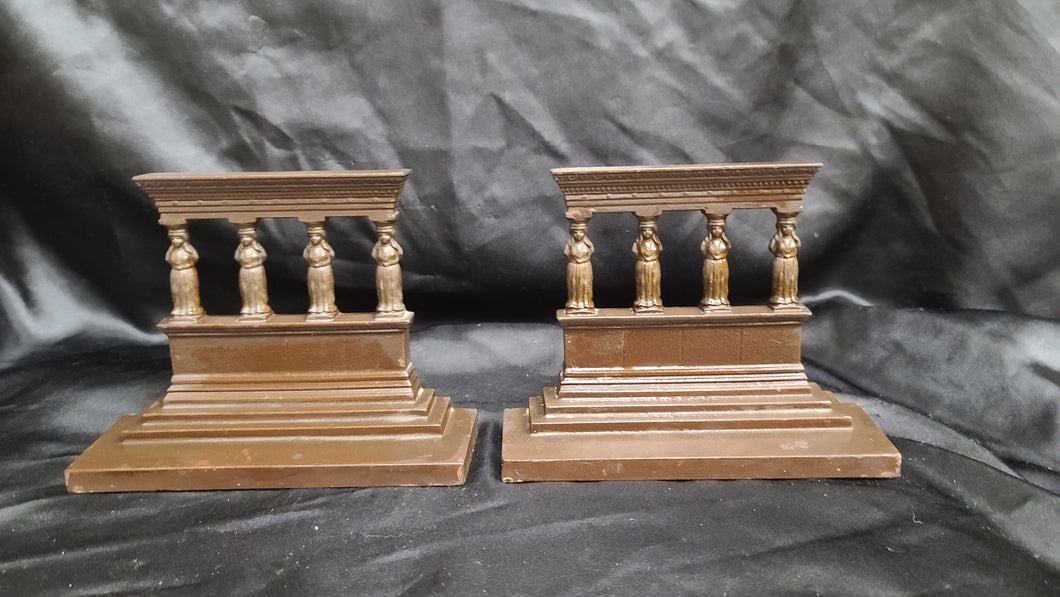 Antique Bradley and Hubbard Cast Iron Bookends