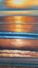 Cargar imagen en el visor de la galería, Sunset Ocean Painting by Lynn
