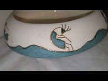Load and play video in Gallery viewer, Kokopelli Handcrafted Ceramic Pottery by S Bauer
