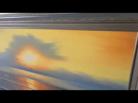 Sunset Ocean Painting by Lynn