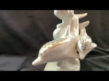 Cargar y reproducir el video en el visor de la galería, Lenox China Jewels Collection Frolicking Dolphins
