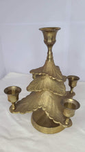 将图片加载到图库查看器，Vintage Solid Brass Candleholder Made in India
