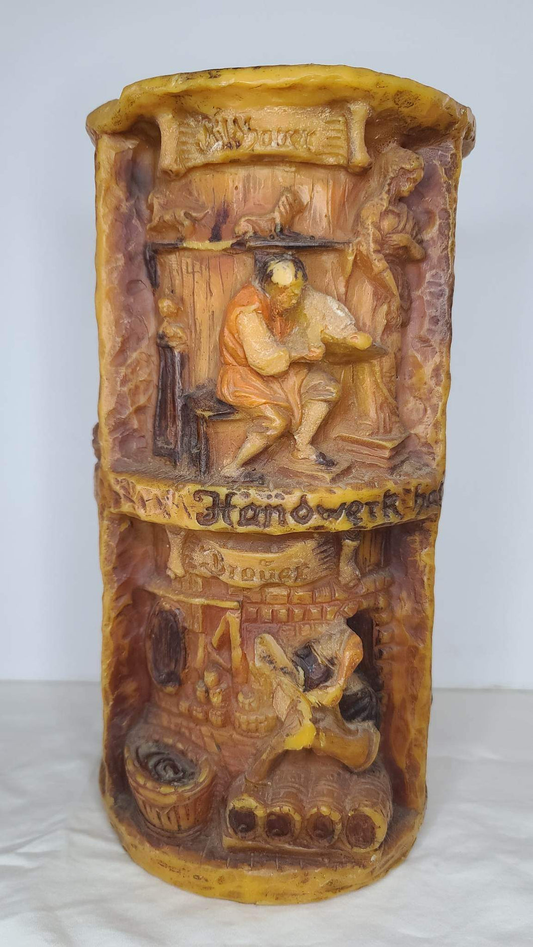 Vintage German Gunter Walldurn Baden Pillar Candle