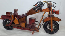 将图片加载到图库查看器，Vintage Handmade Wooden Motorcycle Collectible

