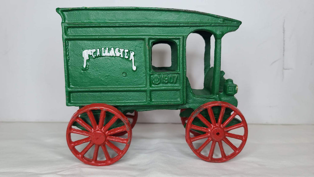 Vintage Cast Iron McCallaster Wagon 1907
