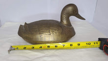 Load image into Gallery viewer, Vintage Brass Duck Container

