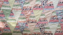 Load image into Gallery viewer, Vintage Handmade Quilt 93in x 84in
