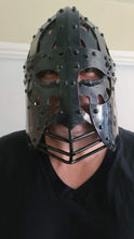 将图片加载到图库查看器，Metal Medieval Valsgarde Helmet Armor Mask
