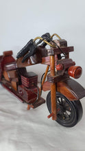 Load image into Gallery viewer, Vintage Handmade Wooden Motorcycle Collectible
